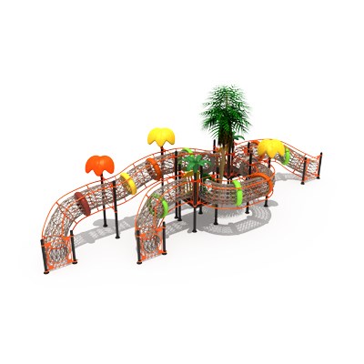 El patio para ejercicios de escalada con cuerdas para redes al aire libre con columpios establece TQ-SWZD002